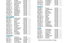Milwaukee Bucks Schedule Printable PrintableTemplates
