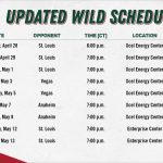Minnesota Wild Schedule Minnesota Wild Pr On Twitter