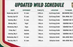 Minnesota Wild Schedule Minnesota Wild Pr On Twitter