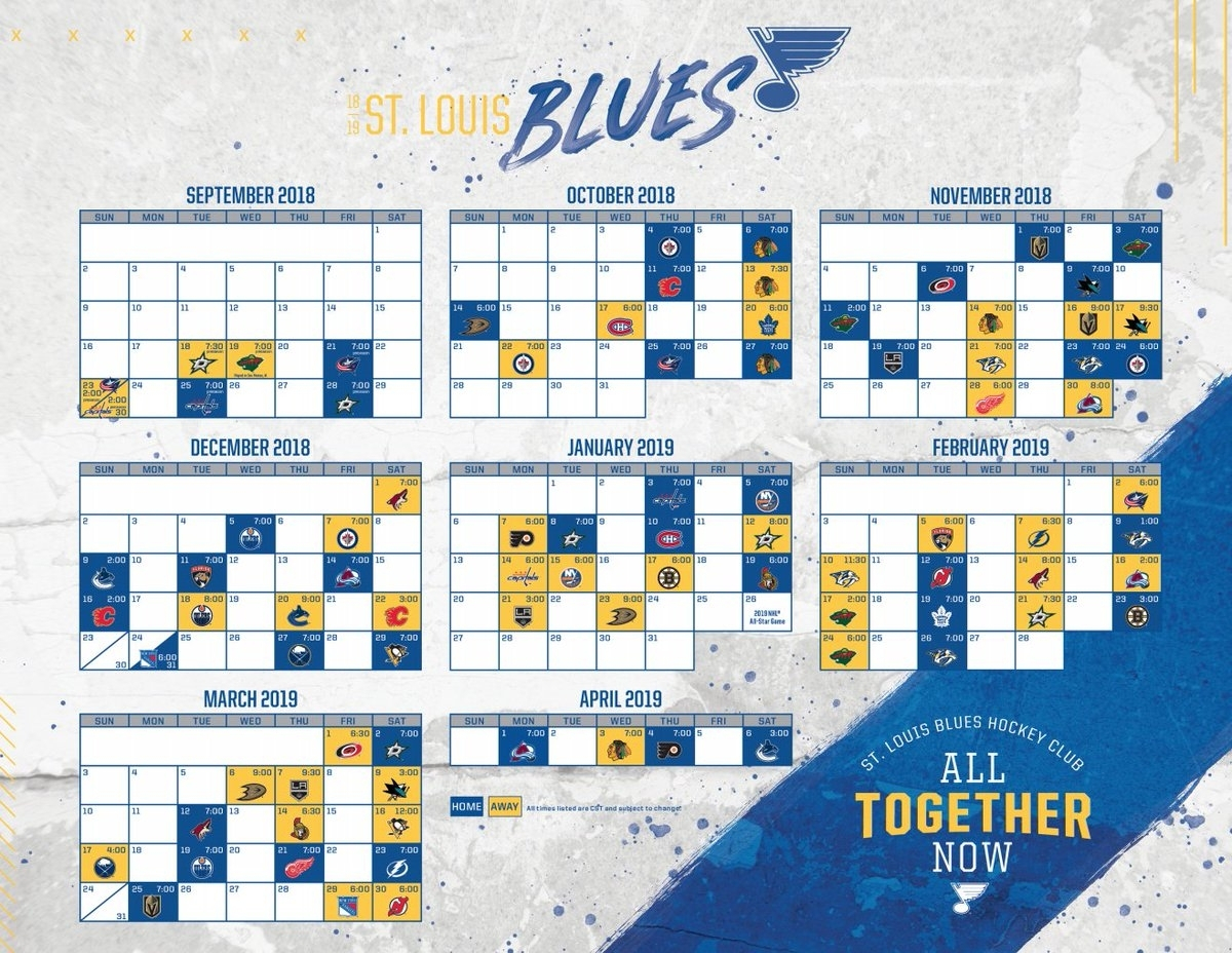 Nashville Predators Schedule 2019 20 Printable Calendar 