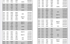 NBA Announces Game And National Television Schedule For