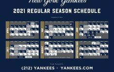 New York Yankees Schedule 2021 Printable FreePrintableTM