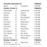 NFL Printable Schedule Week 4 NFL Schedule 2021 2022