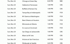 NFL Week 12 Schedule Nfl Nfl Weekly Schedule Tv Schedule