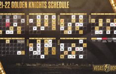 NHL Announces Golden Knights Schedule