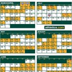 Oakland Athletics 2018 Schedule Oakland Oakland