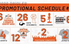 Orioles Promotions 2022 Printable Schedule
