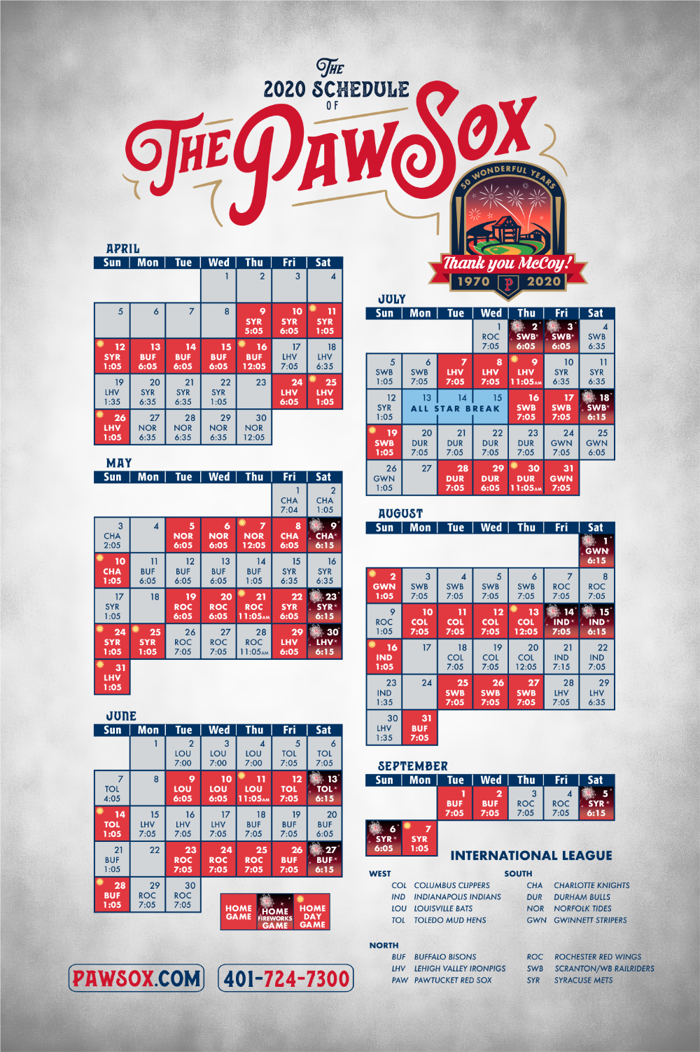 Pawtucket Red Sox Dated Passes For Each Home Game 5 