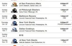 Pin By Nfl Championship On NFL Schedule Philadelphia