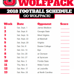 Pin On 2018 Schedule Football