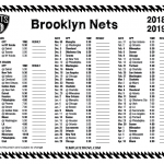 Printable 2018 2019 Brooklyn Nets Schedule