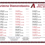Printable 2019 Arizona Diamondbacks Schedule