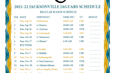 2022 Jaguars Schedule Printable