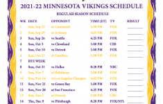 Printable 2021 2022 Minnesota Vikings Schedule