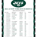 Printable 2021 2022 New York Jets Schedule