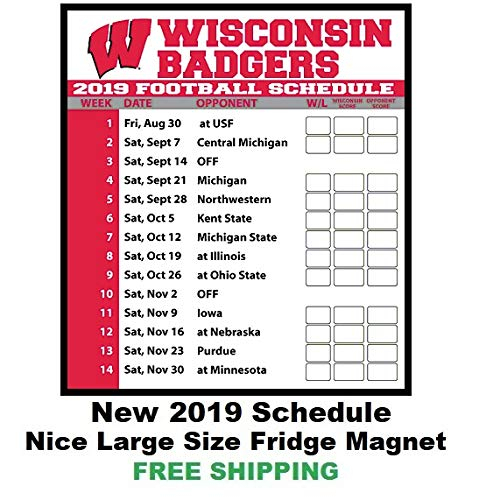 Printable 2022 Badger Football Schedule Printable Schedule