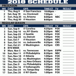 Printable Dallas Cowboys Schedule That Are Invaluable