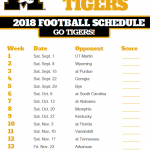 Printable Missouri Tigers Football Schedule Georgia Tech