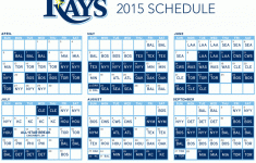 Rays Baseball Schedule Printable Printable Schedule