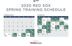 Red Sox Spring Training Schedule Boston Reveals 2020