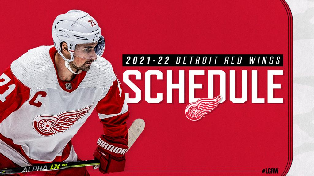 Red Wings Release 2021 22 Regular season Schedule 