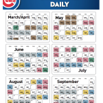 The Best Printable Cubs Schedule Derrick Website