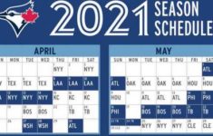Toronto Blue Jays 2021 Team Schedule Batting Order