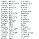 UNC Basketball Schedule Is Released Sports Illustrated