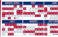 Texas Rangers Schedule 2022 Printable