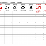 Weekly Calendars 2022 For PDF 12 Free Printable Templates