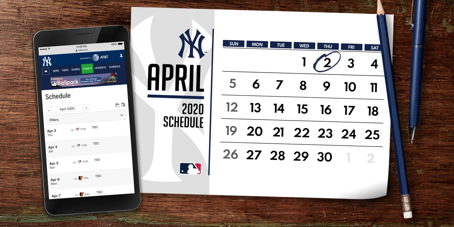 Yankees 2020 Schedule New York Yankees