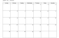 19 June 2022 Calendar Printable PDF US Holidays Blank
