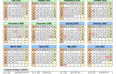 20 Large Print Calendar 2021 Canada Free Download