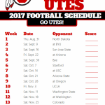 2017 Utah Utes Football Schedule footballtips Utah Utes