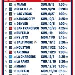 2020 NFL Schedule Complete Viewers Guide To Patriots