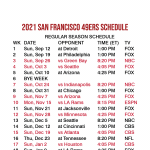 2021 2022 San Francisco 49ers Lock Screen Schedule For