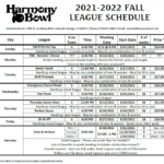 2021 22 Fall League Schedule Harmony Bowl