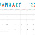 2021 And 2022 Colorful Printable Calendar For Moms IMOM