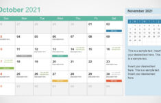 2021 Calendar Template October PowerPoint SlideModel