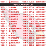2022 Arizona Cardinals Schedule Football Schedule 2022