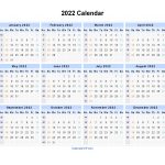 2022 Calendar Blank Printable Calendar Template In PDF
