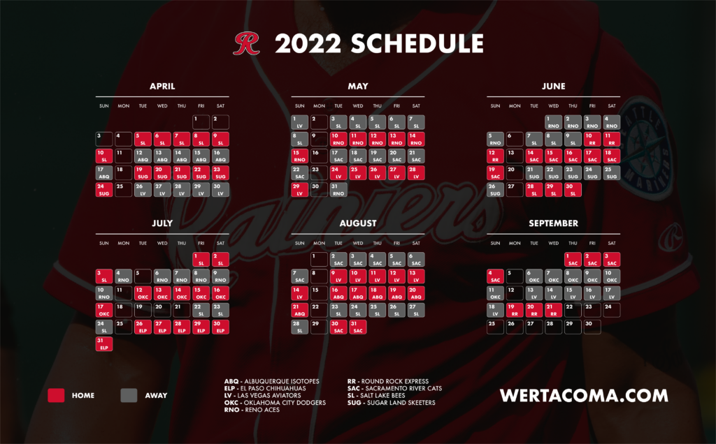 2022 Schedule Web notimes We R Tacoma