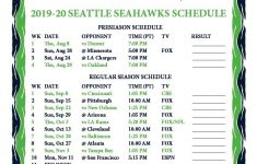 2022 Seahawks Printable Preseason Schedule Printable