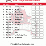 Arkansas Football Schedule BrianaLarkin