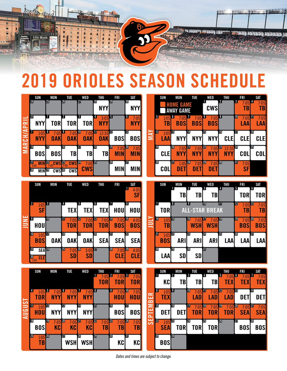 Baltimore Orioles On Twitter 2019 Orioles Season 