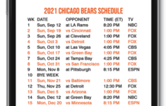 Bears 2022 Schedule Printable Schedule
