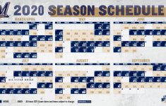 BREWERS ANNOUNCE 2020 REGULAR SEASON SCHEDULE By Caitlin
