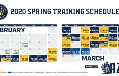 Brewers Schedule Brewers Release Schedule For 2021