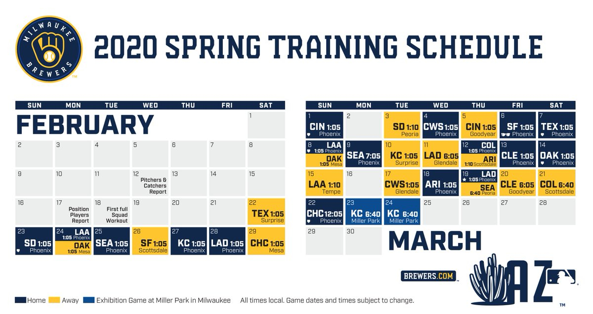Brewers Schedule Brewers Release Schedule For 2021 