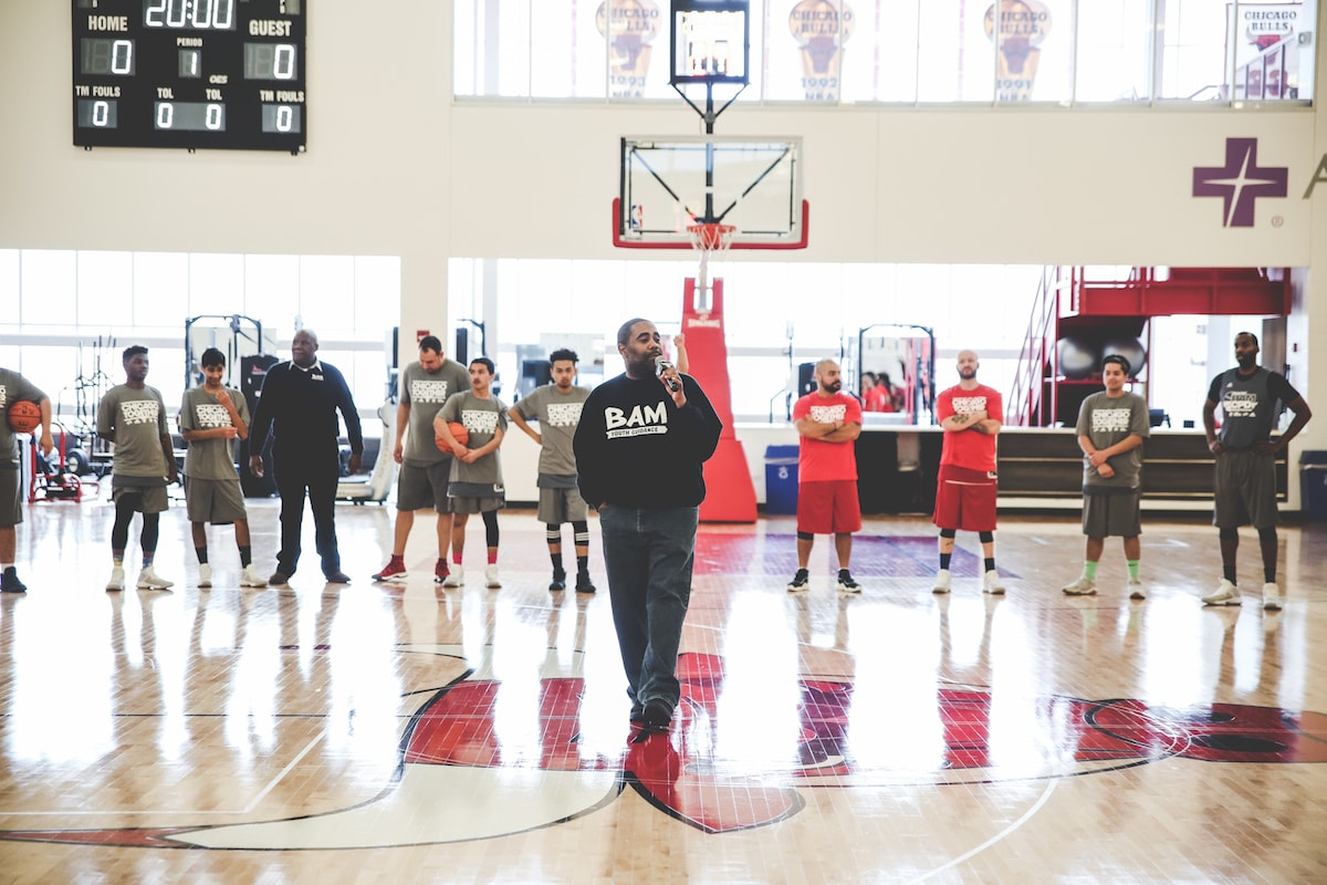 BULLS CPD AND YOUTH GUIDANCE TIP OFF CHICAGO TOGETHER 